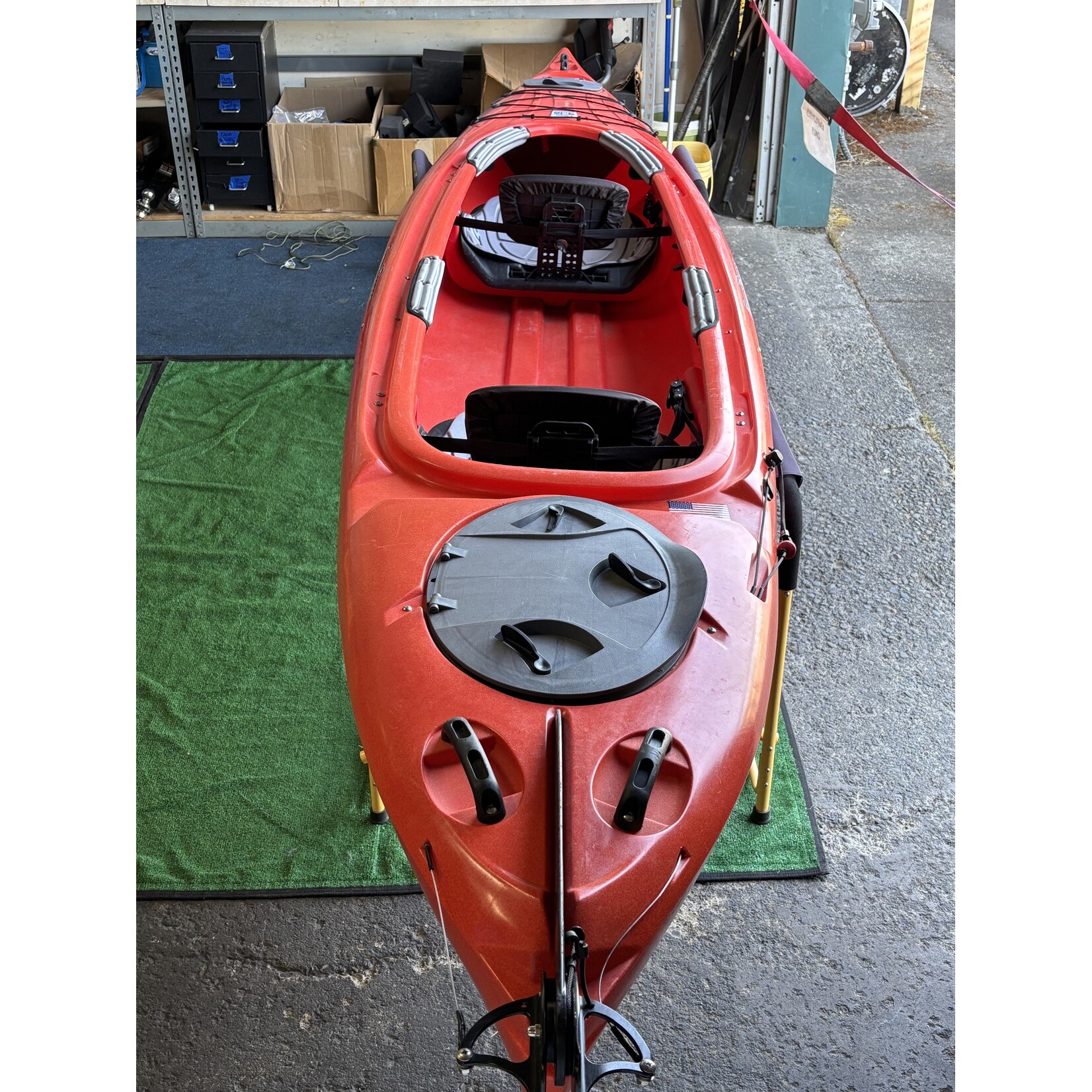 Current Designs Used Solara 145 Tandem Red w/ Rudder