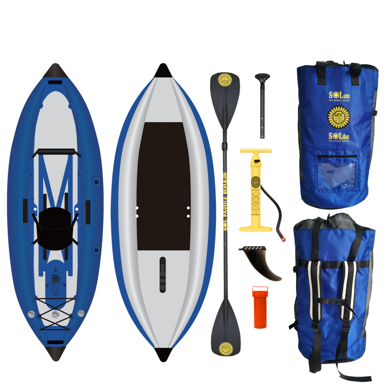 SOL Paddle Boards GalaXy SOLuno Inflatable Kayak