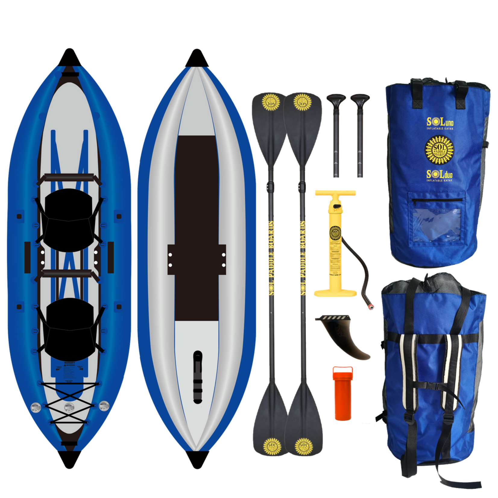 SOL Paddle Boards GalaXy SOLduo Inflatable Kayak