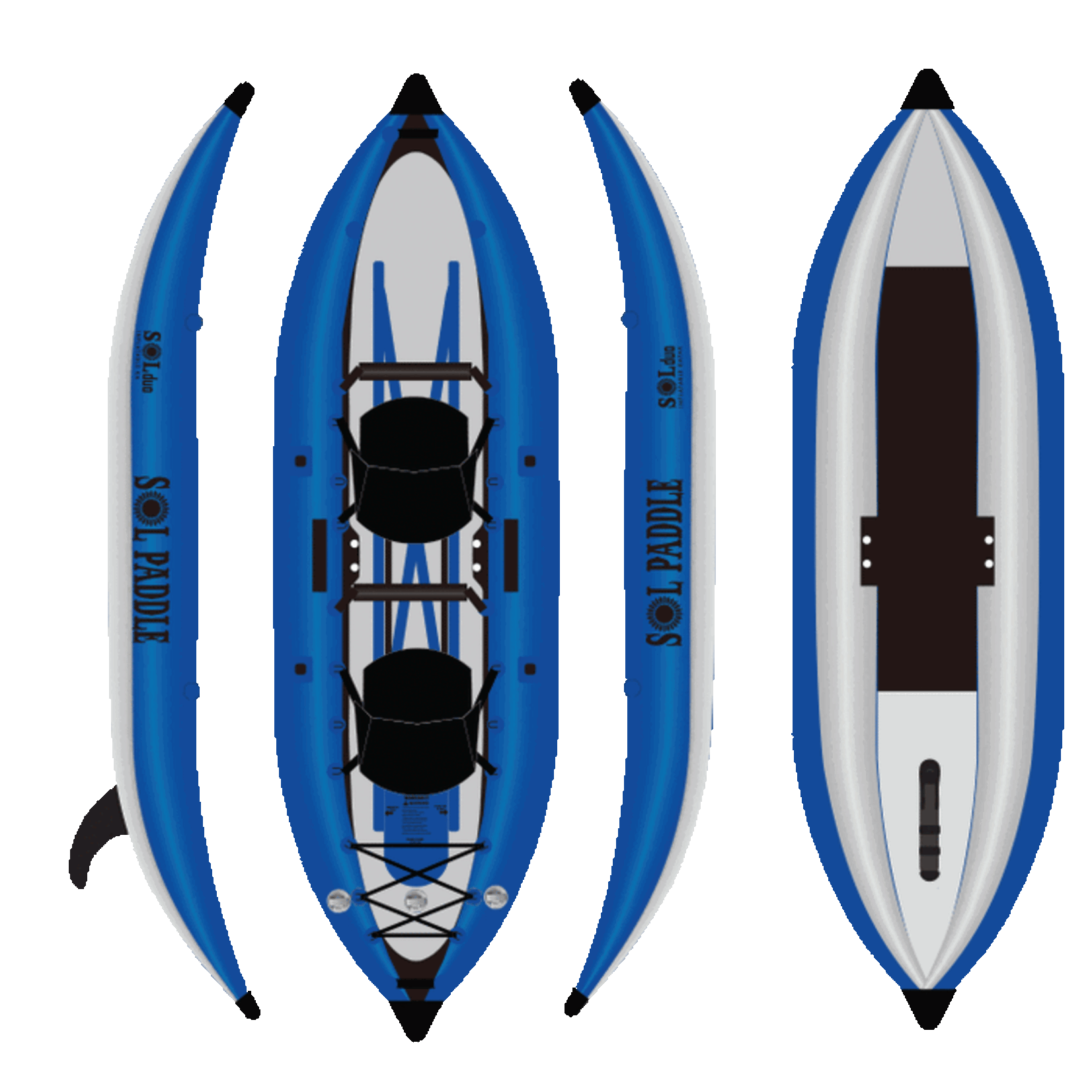 SOL Paddle Boards GalaXy SOLduo Inflatable Kayak