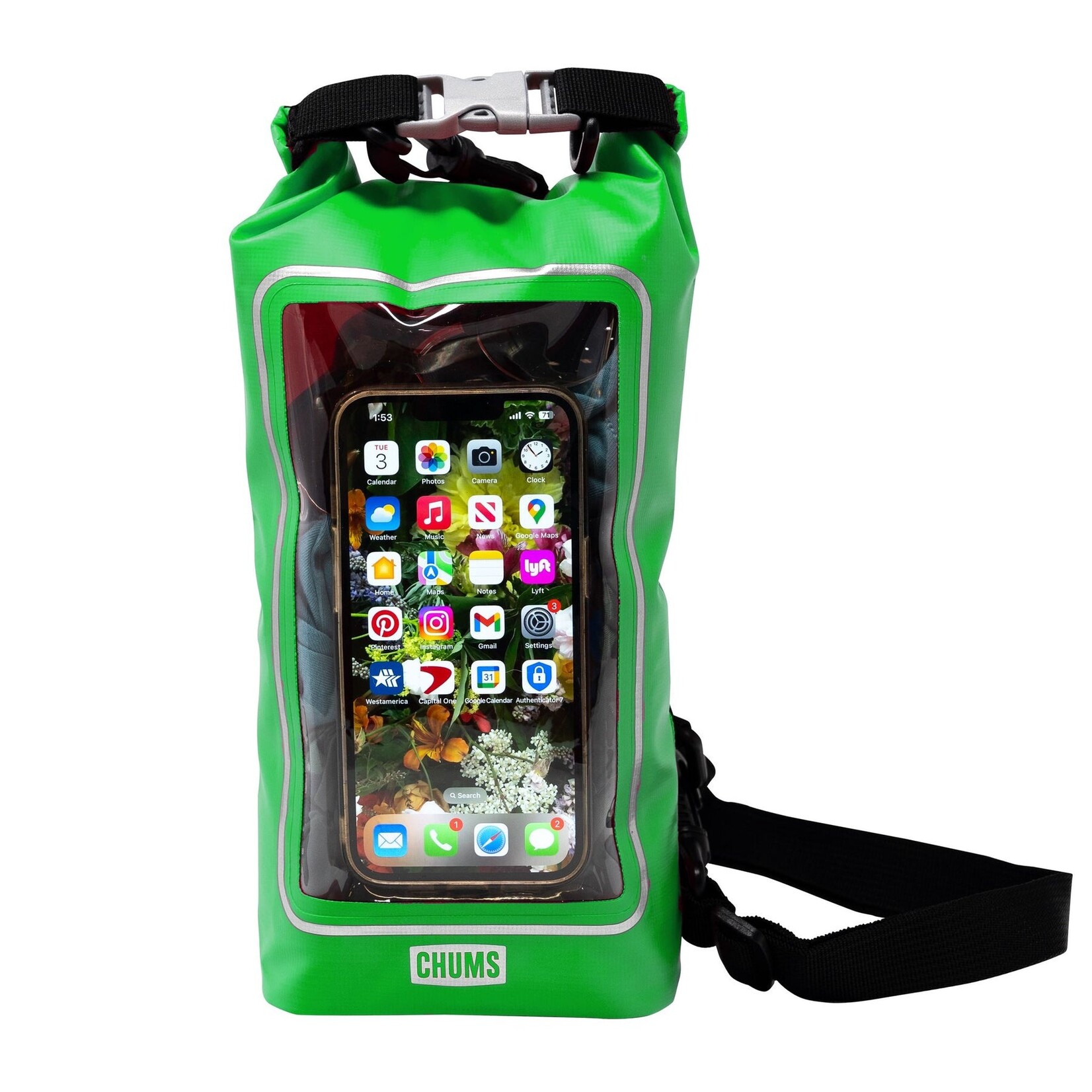 Chums High Water Phone Tote Green