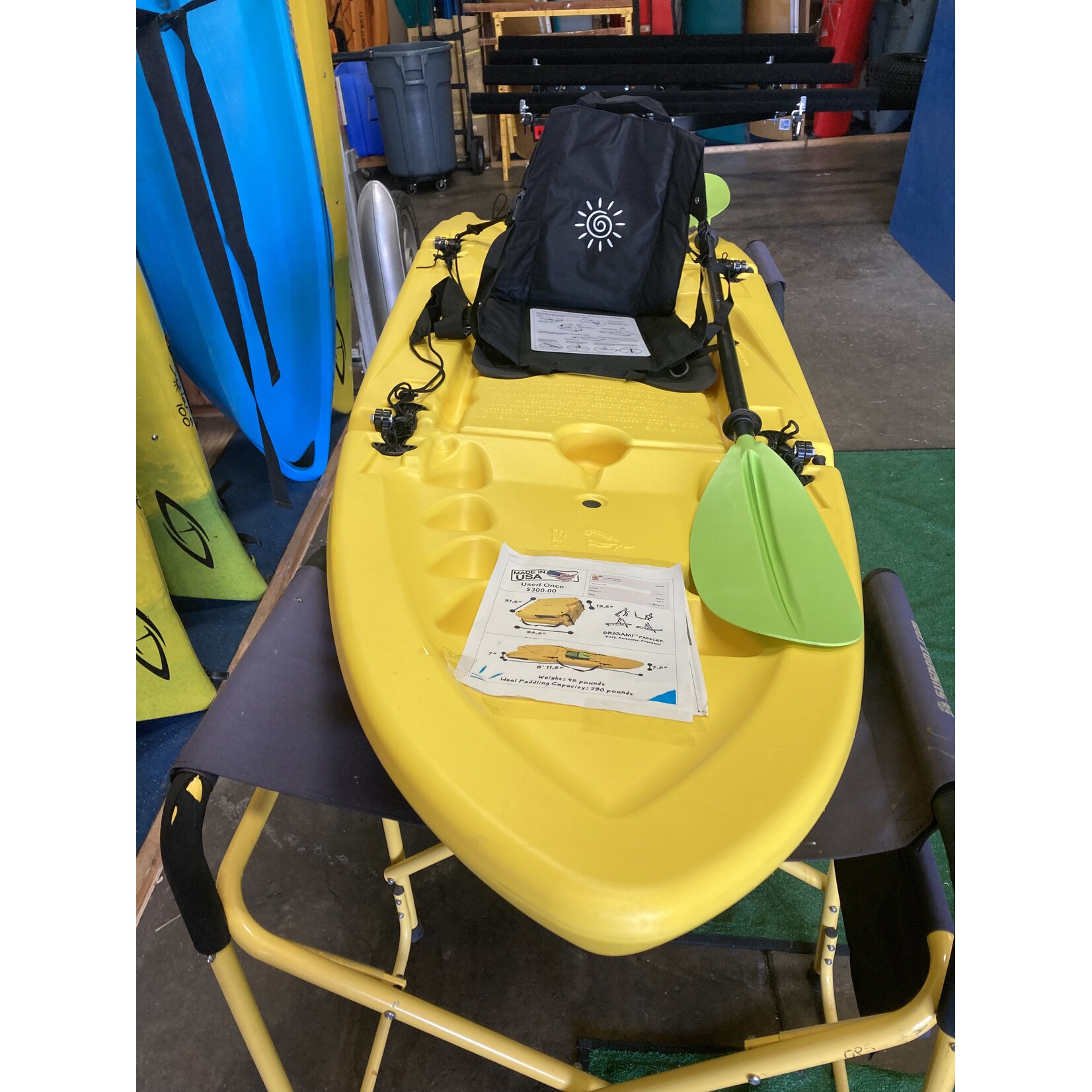 Origami Foldable Kayak/SUP Yellow *USED*
