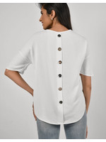 Frank Lyman Back Button Detailed Top