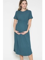 RKAPPAREL INC Short Sleeve Maternity Dress