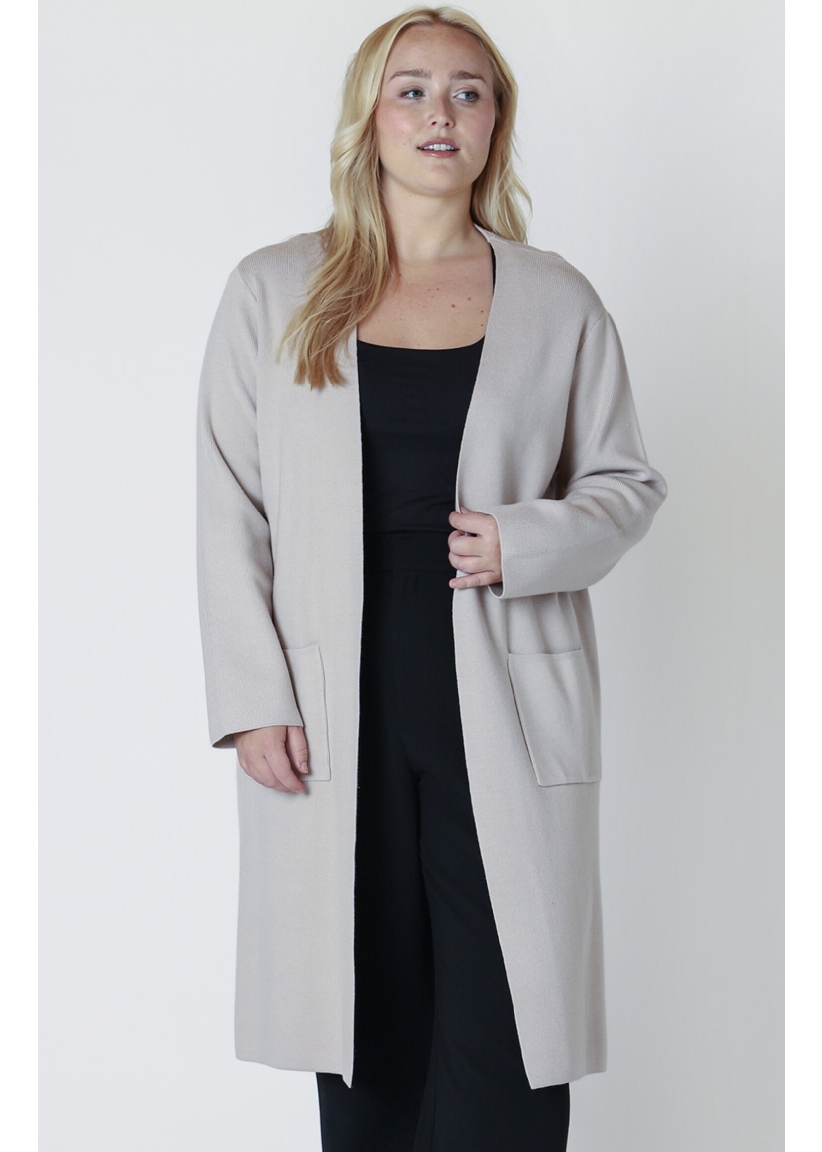 Dex Plus Longline Open Cardigan