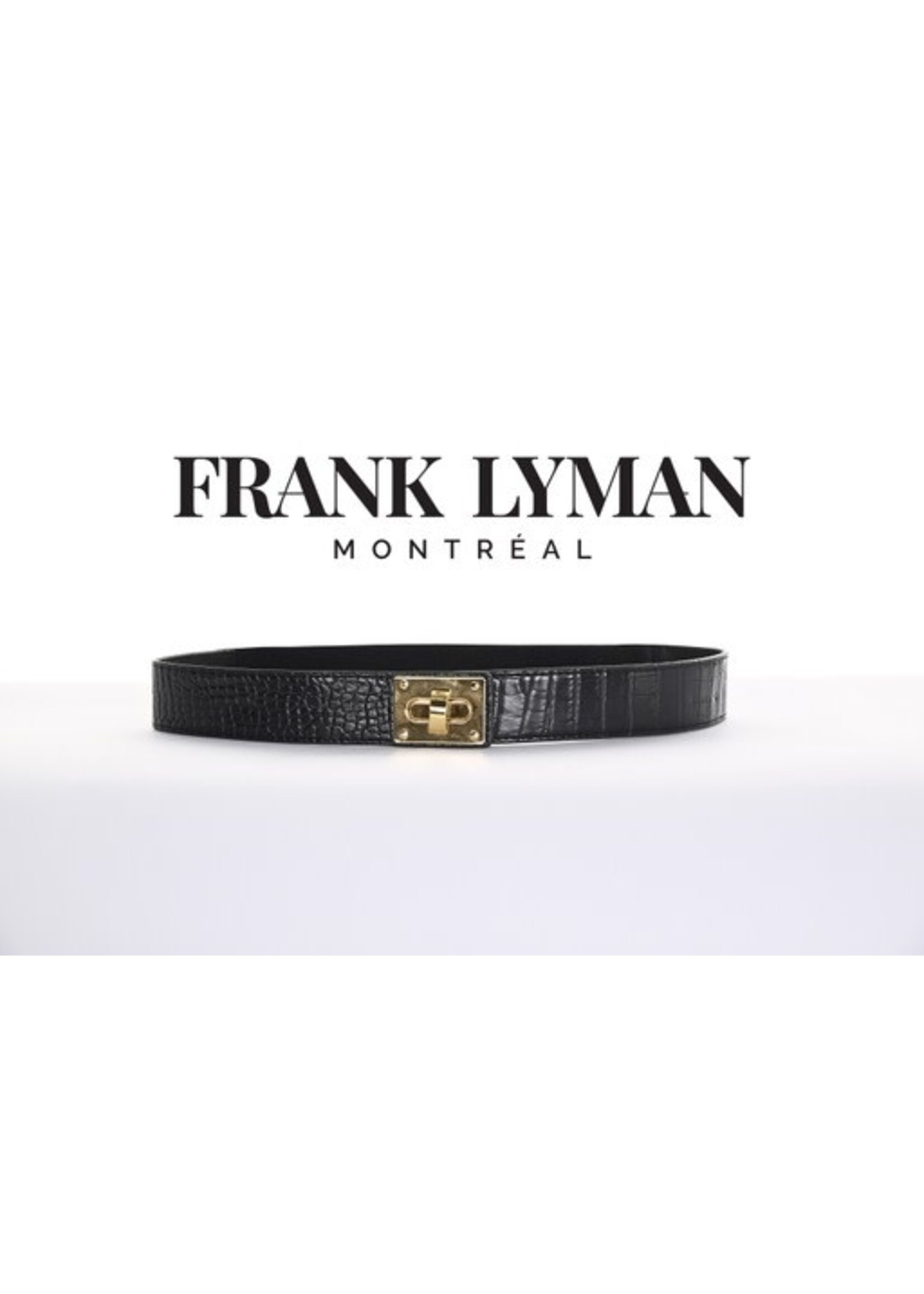 Frank Lyman Croc Elastic Belt