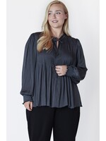 Dex Plus Long sleeve Pintuck Blouse