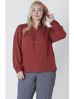 Dex Plus Jacquard Blouse