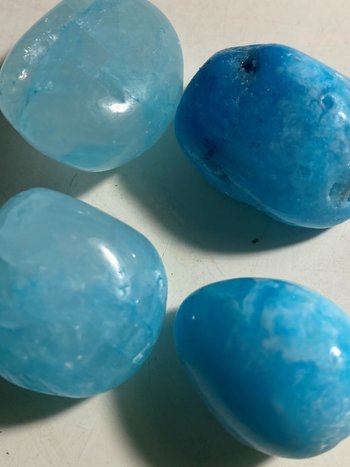 Blue Aragonite Tumbled Stone