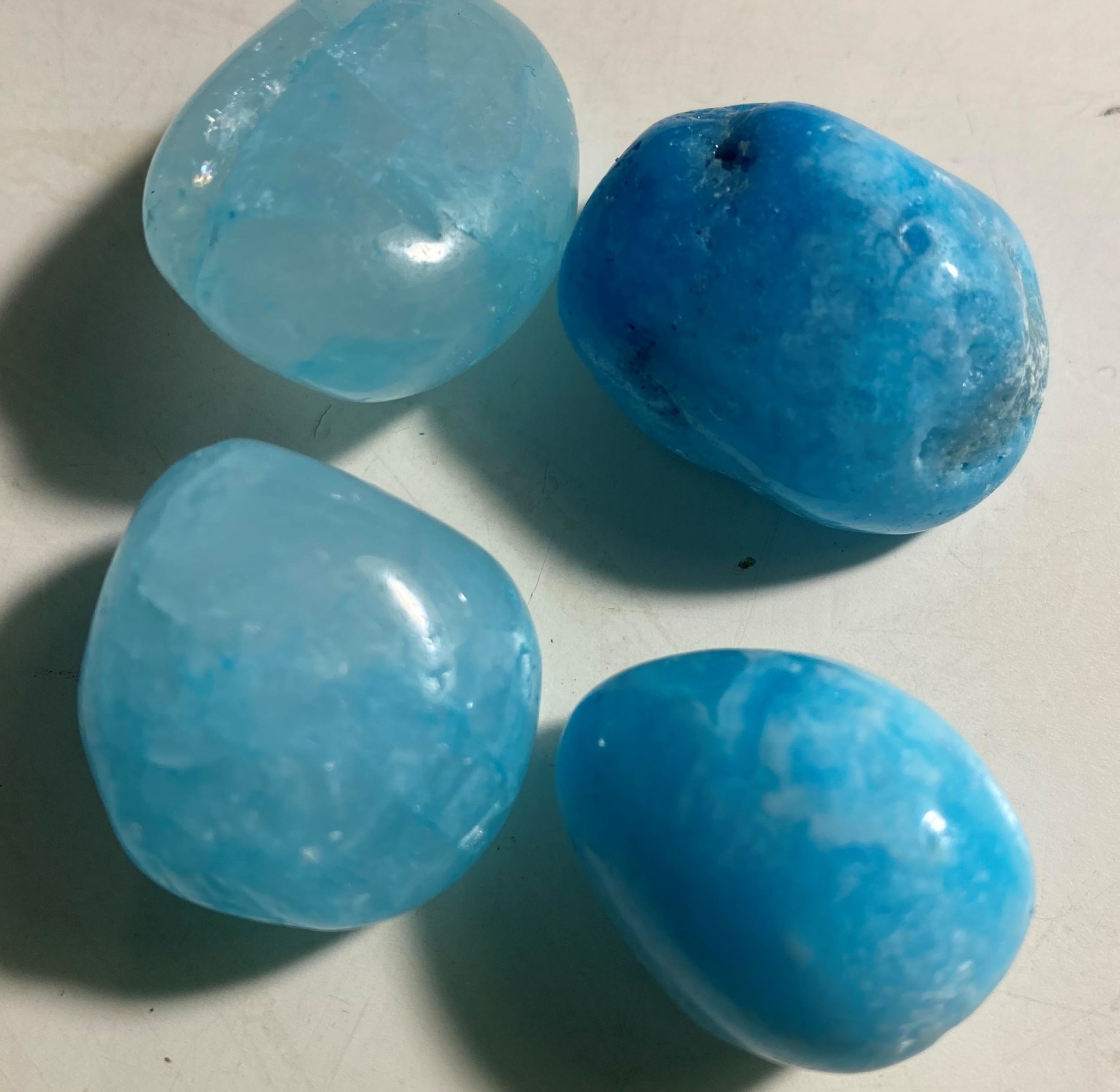 Blue Aragonite Tumbled Stone