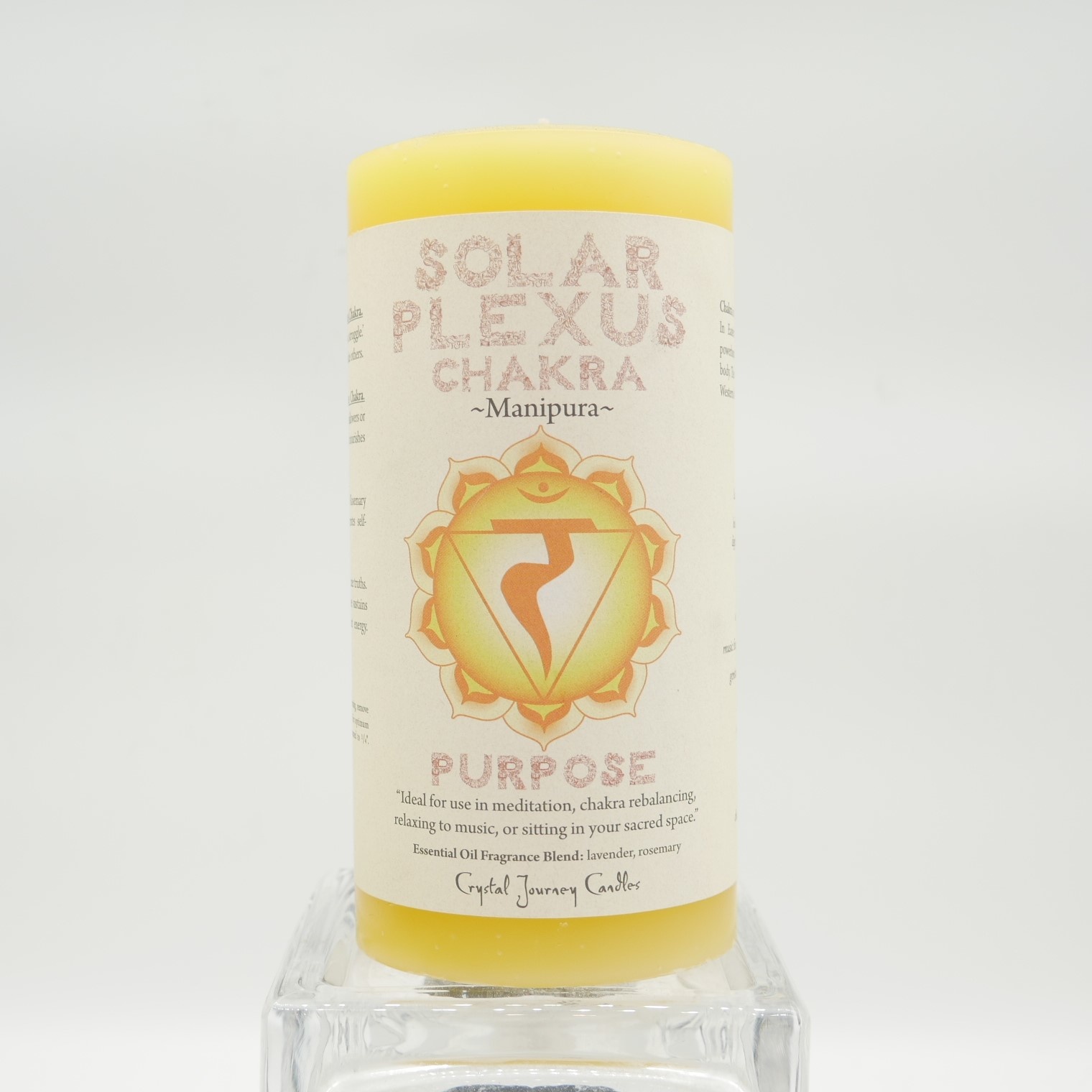 Solar Plexus Chakra Pillar Candle 3" x 6"