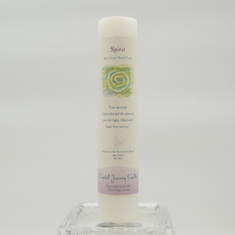 Reiki Herbal Pillar Candle Spirit