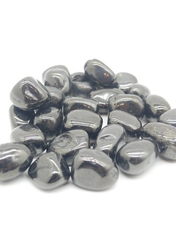 Jet Tumbled Stones