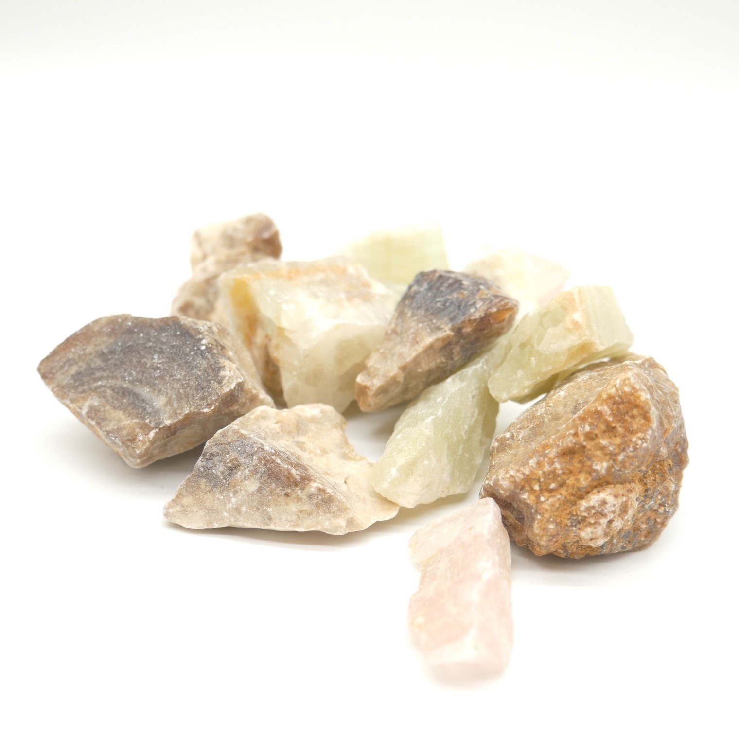 Mixed Calcite Untumbled Stones