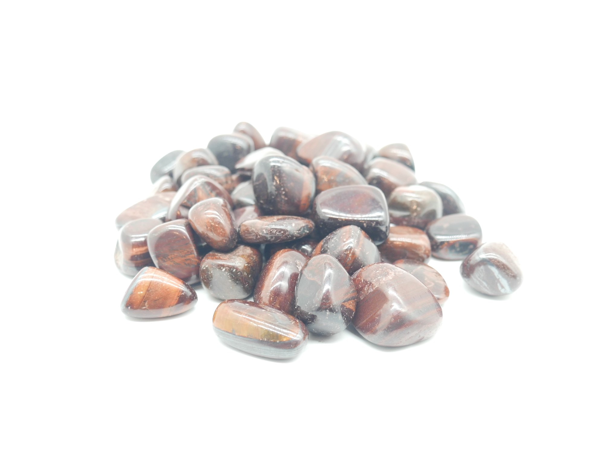 Red Tiger Eye Tumbled Stones