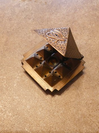 Egyptian Pyramid Cone Burner (Brass)