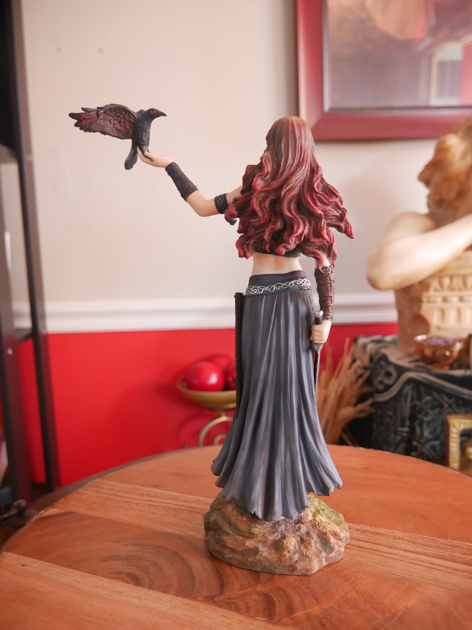 Morrigan Celtic Goddess of Birth, Battle and Death 10.5"