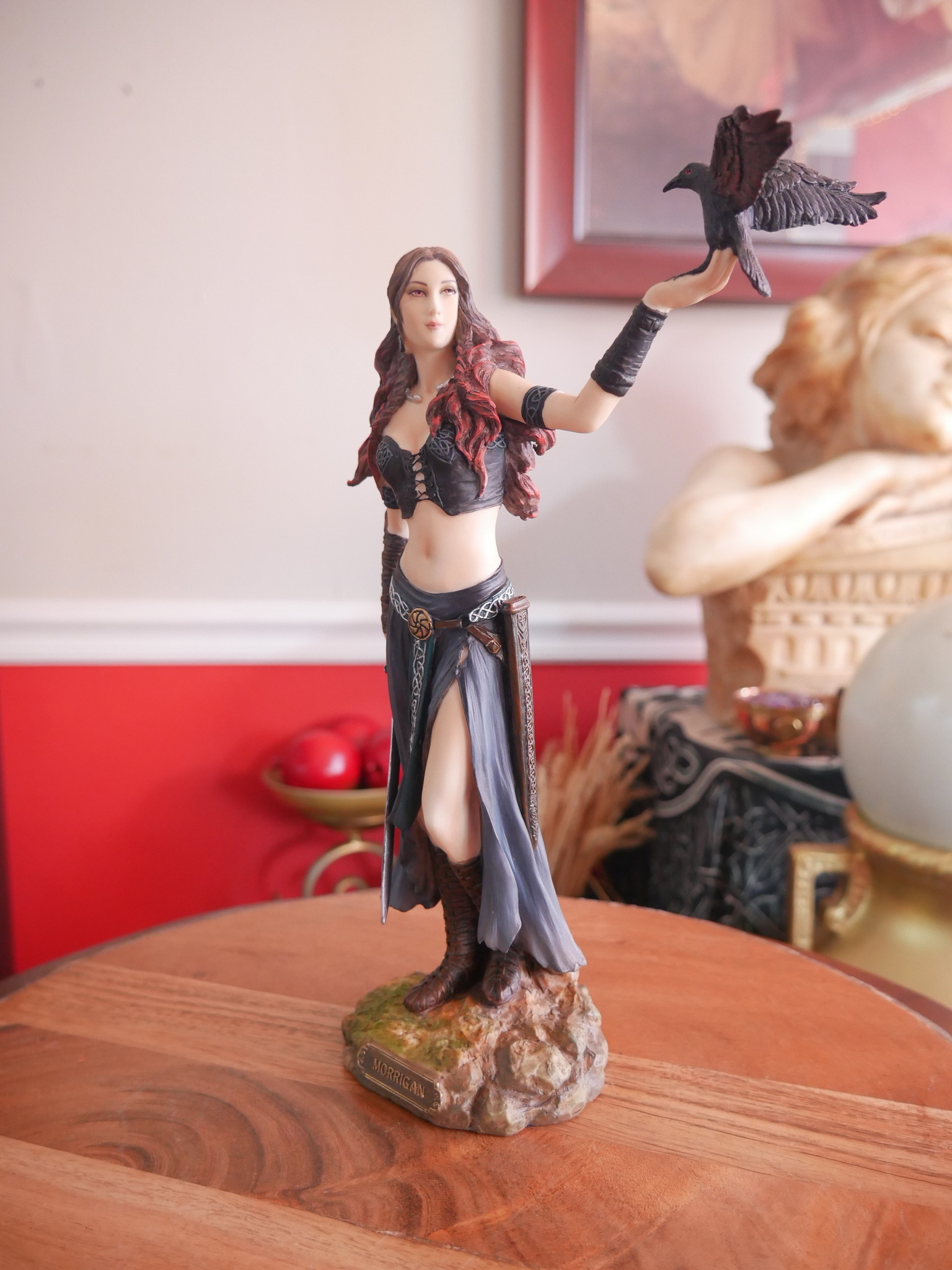 Morrigan Celtic Goddess of Birth, Battle and Death 10.5"