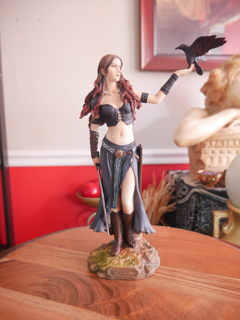 Morrigan Celtic Goddess of Birth, Battle and Death 10.5"