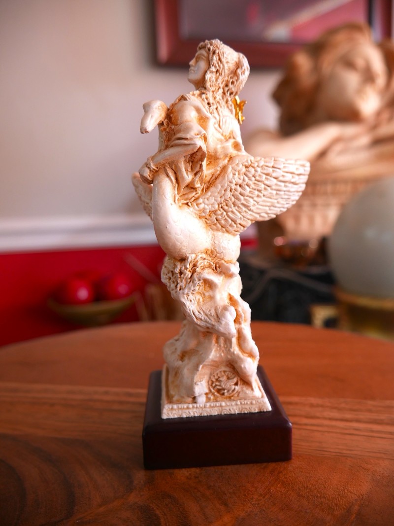 Aphrodite & Swan Greek Goddess Venus Statue 6.5"