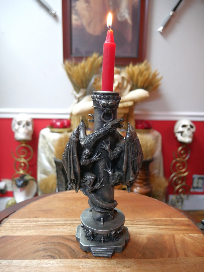 Dragon Candle Holder 9.5"