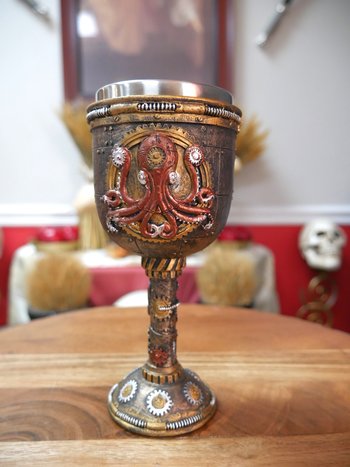 Steampunk Kraken 7" Goblet