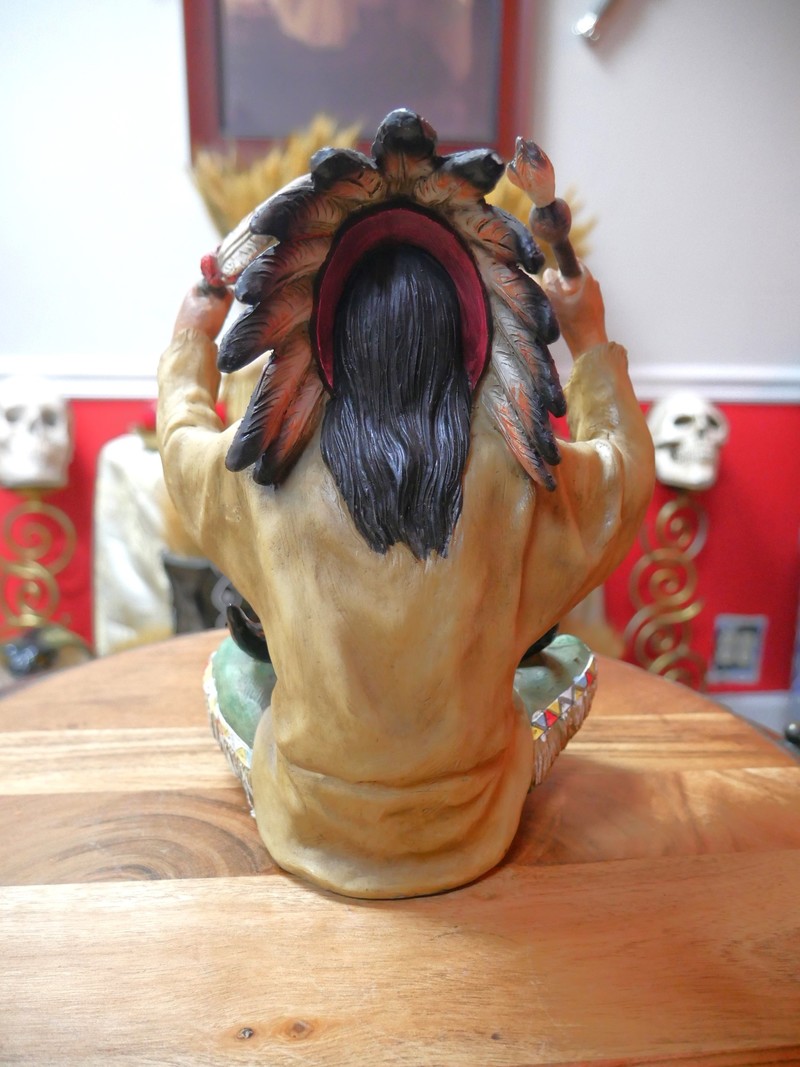 Native American Indian Chief Statue 9"