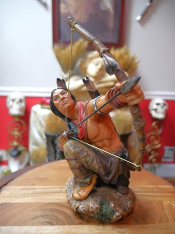 Indian Warrior Statue 11.5"