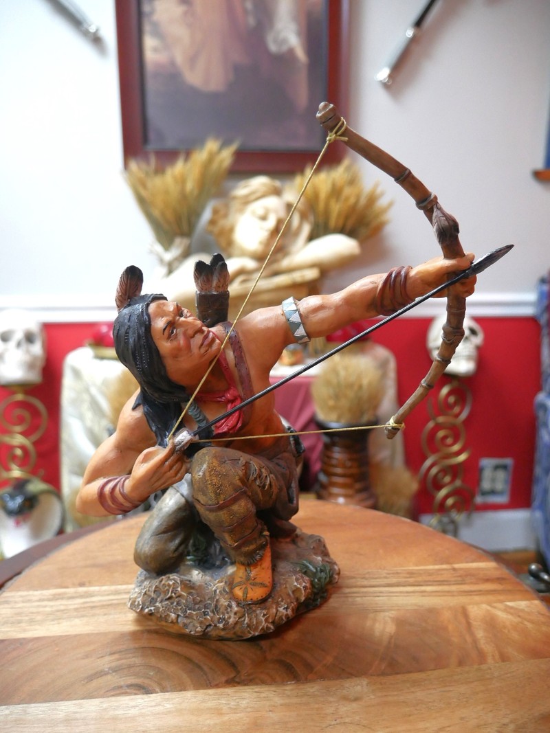 Indian Warrior Statue 11.5"