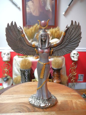 Egyptian Isis Bronze 12"