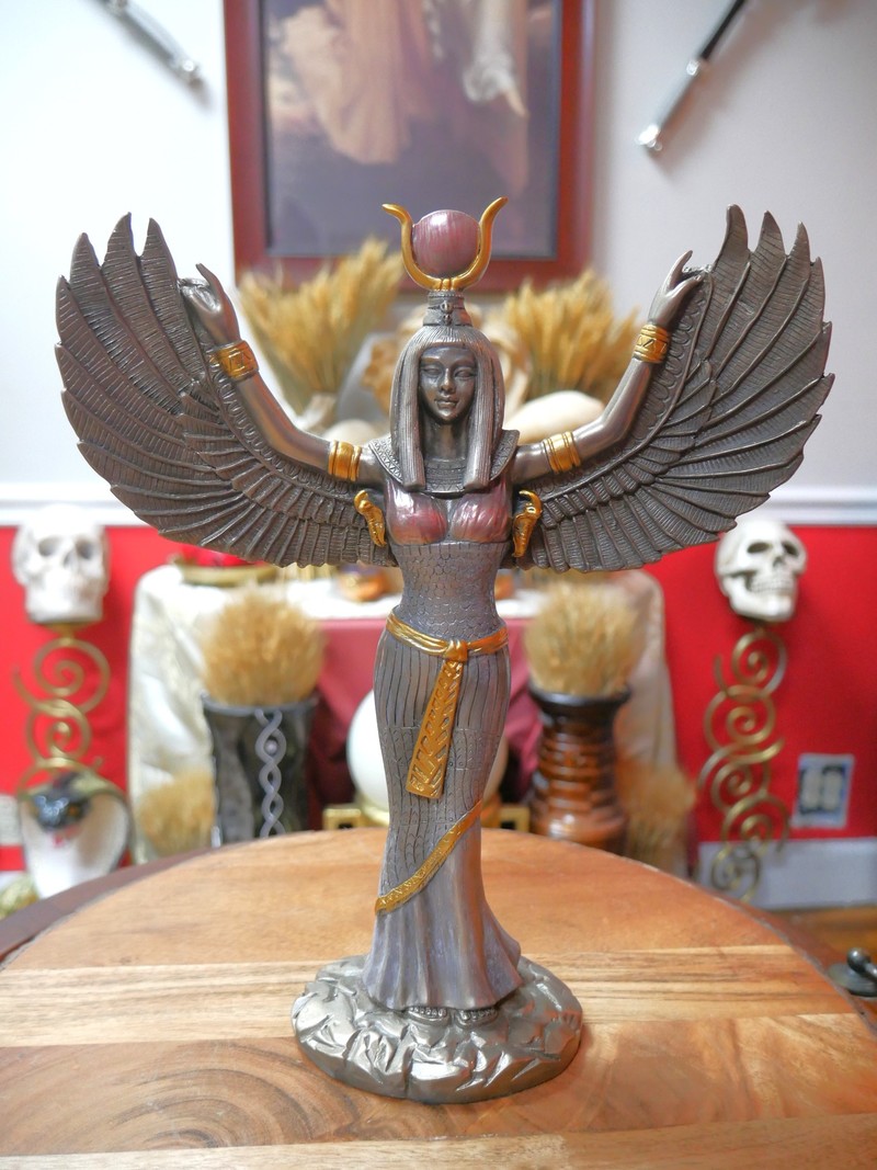 Egyptian Isis Bronze 12"