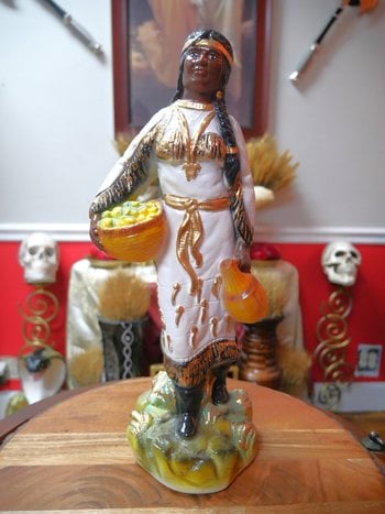 Native American Mother in White 15"