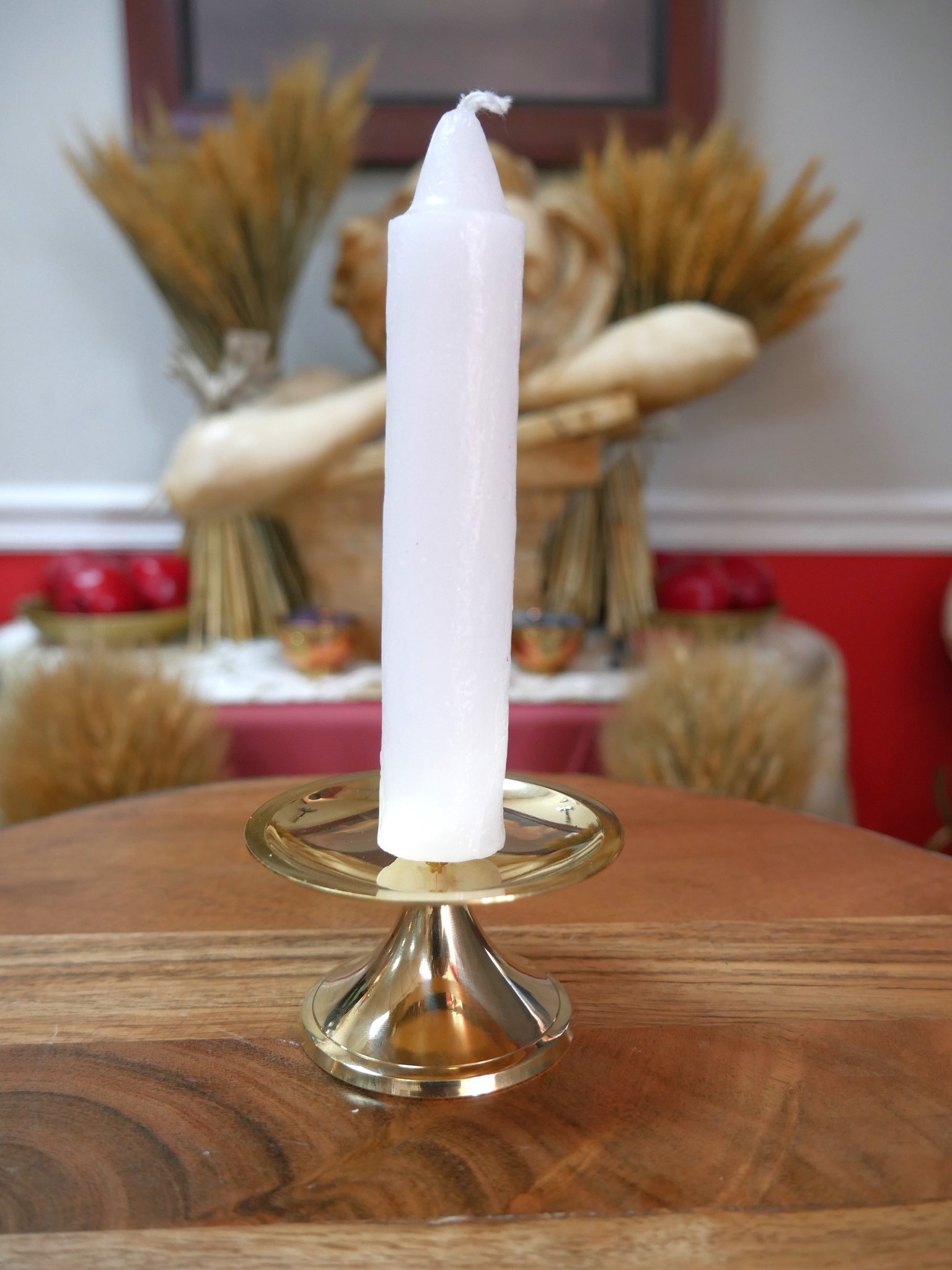 Unscented Candles 5 1/2" Pillar White