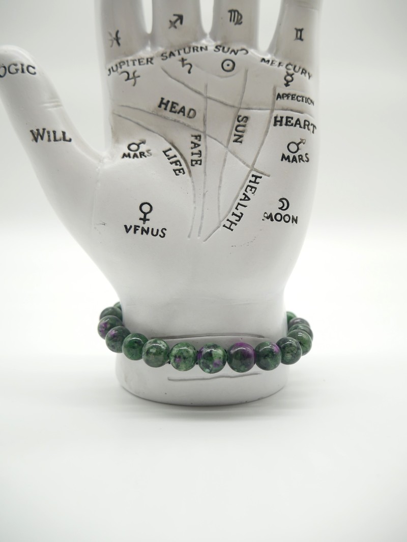 Ruby Zoisite 8mm Bracelet