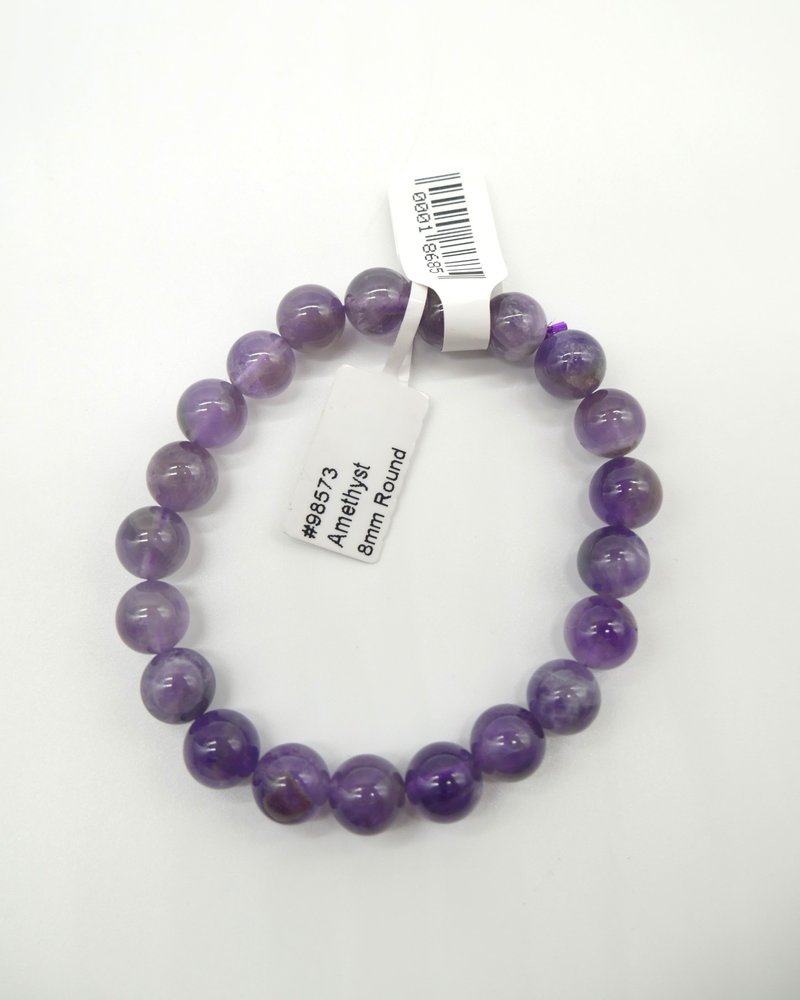 Amethyst 8mm Bracelet