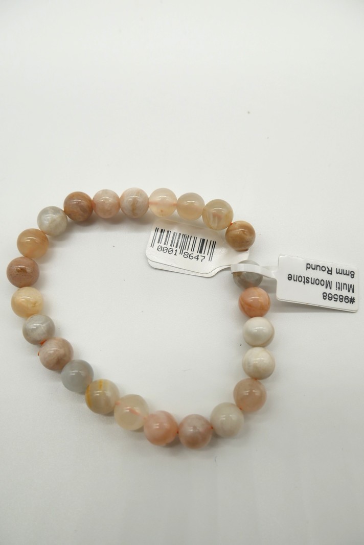 Multi Moonstone 8mm Bracelet