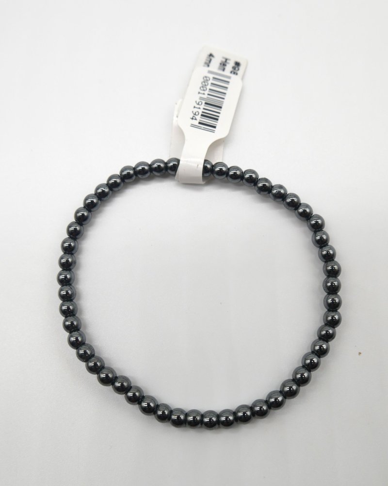 Hematite 4mm Bracelet