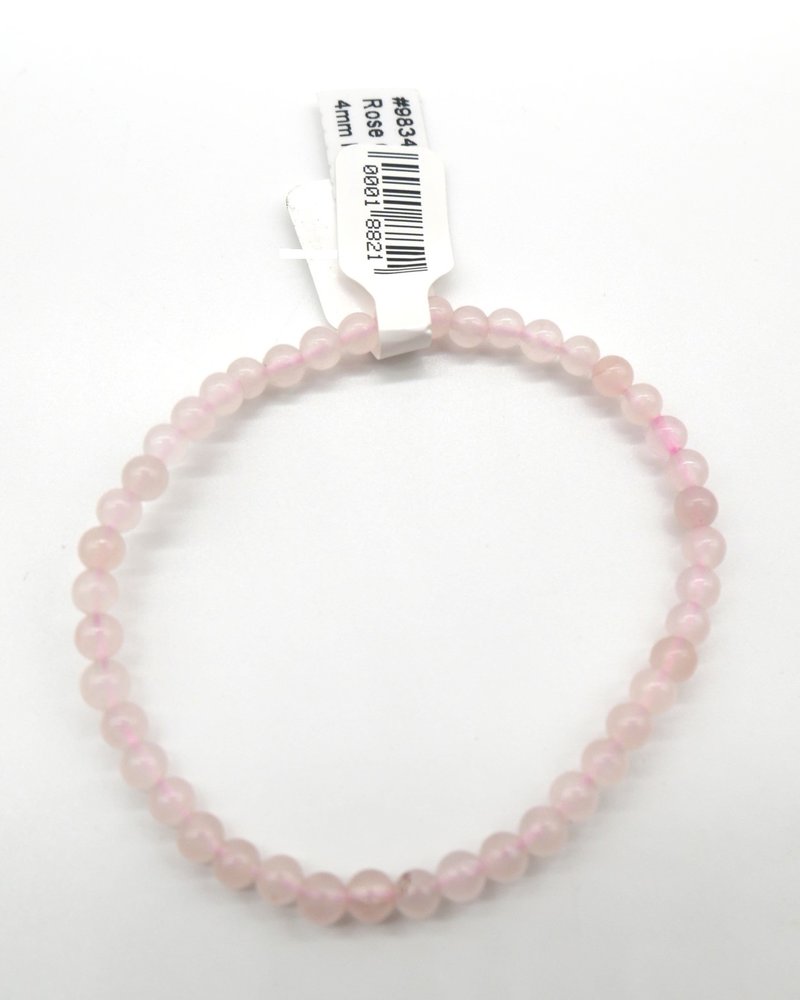 Rose Quartz 4mm Bracelet