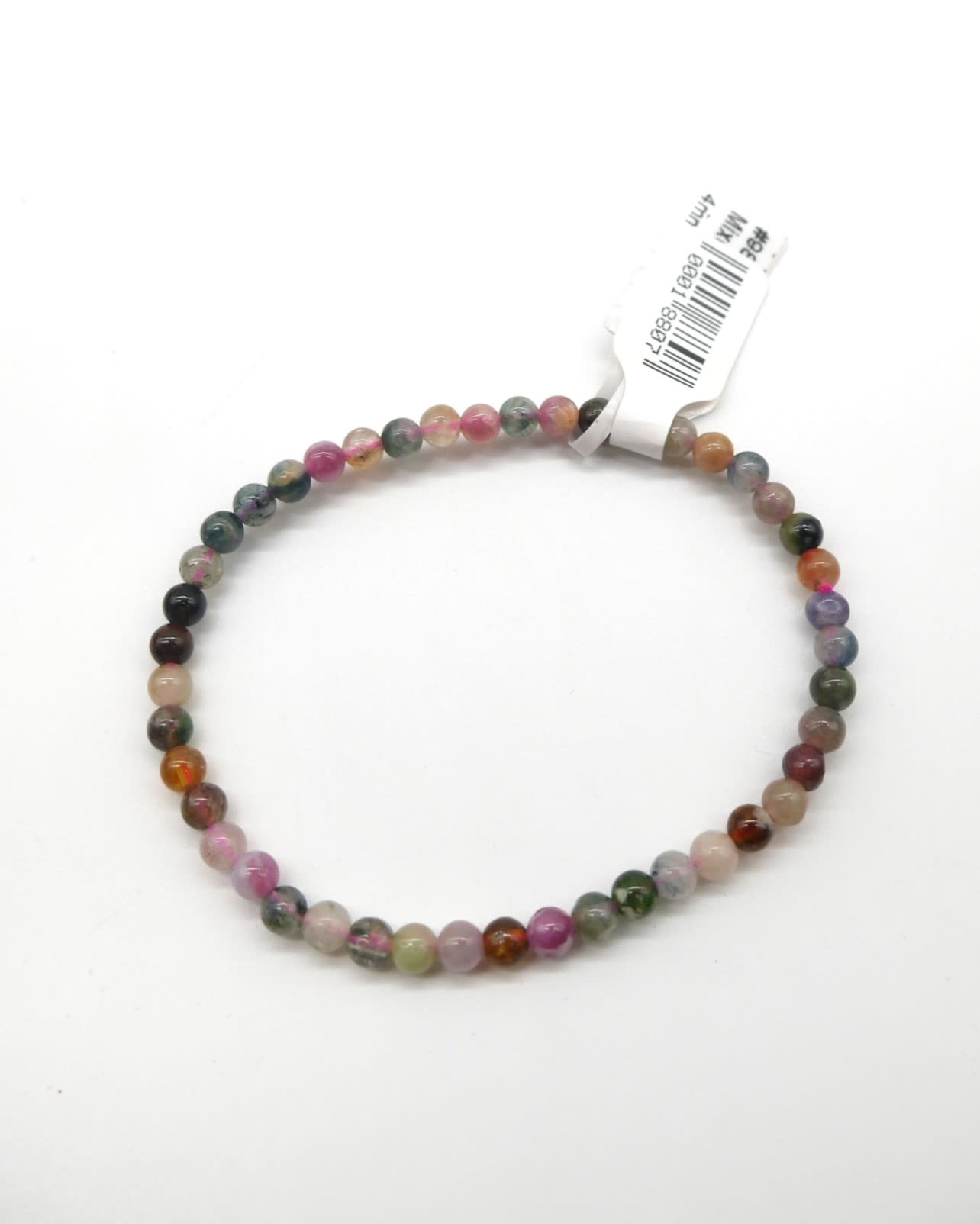 Pink Mixed Tourmaline 4mm Bracelet