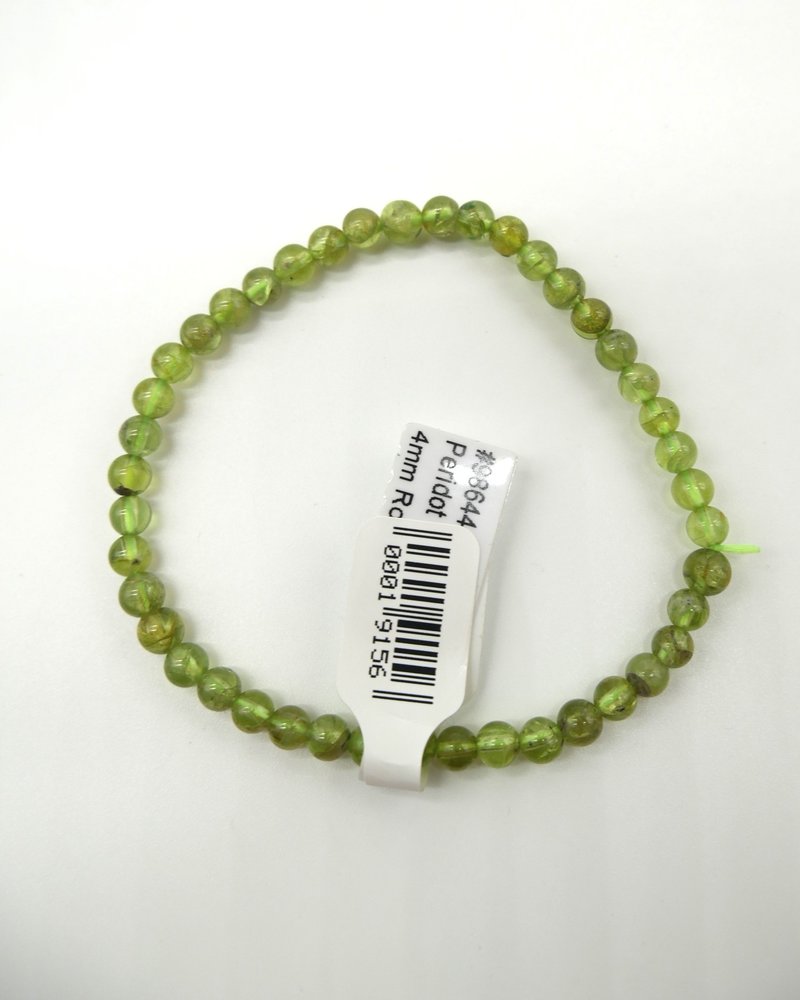 Peridot 4mm Bracelet