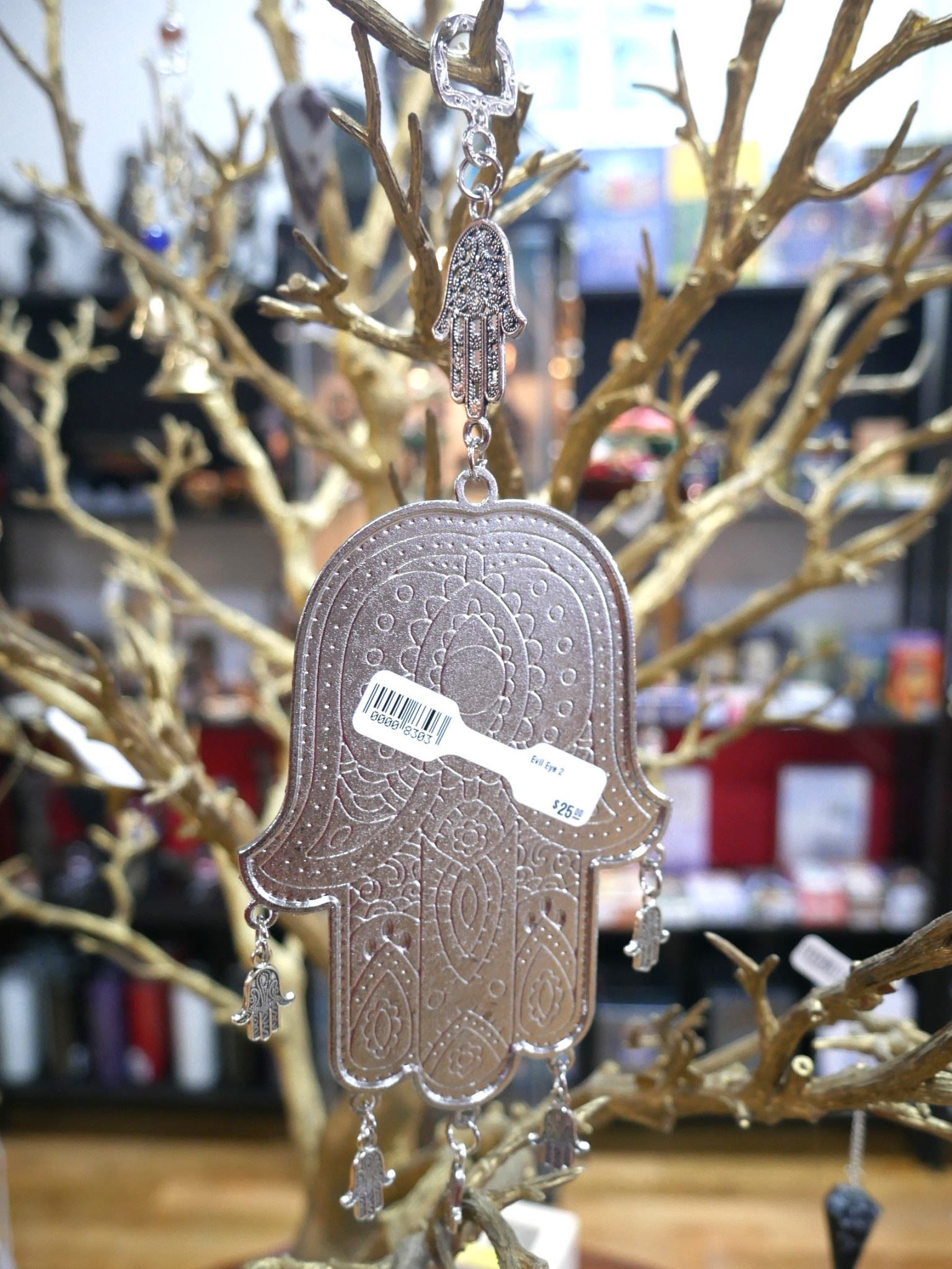 Red Hand of Fatima Evil Eye Protection Hanging Charm