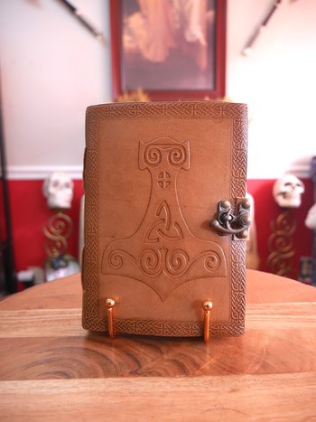Thor Hammer Leather Journal 5x7" with Latch Closure