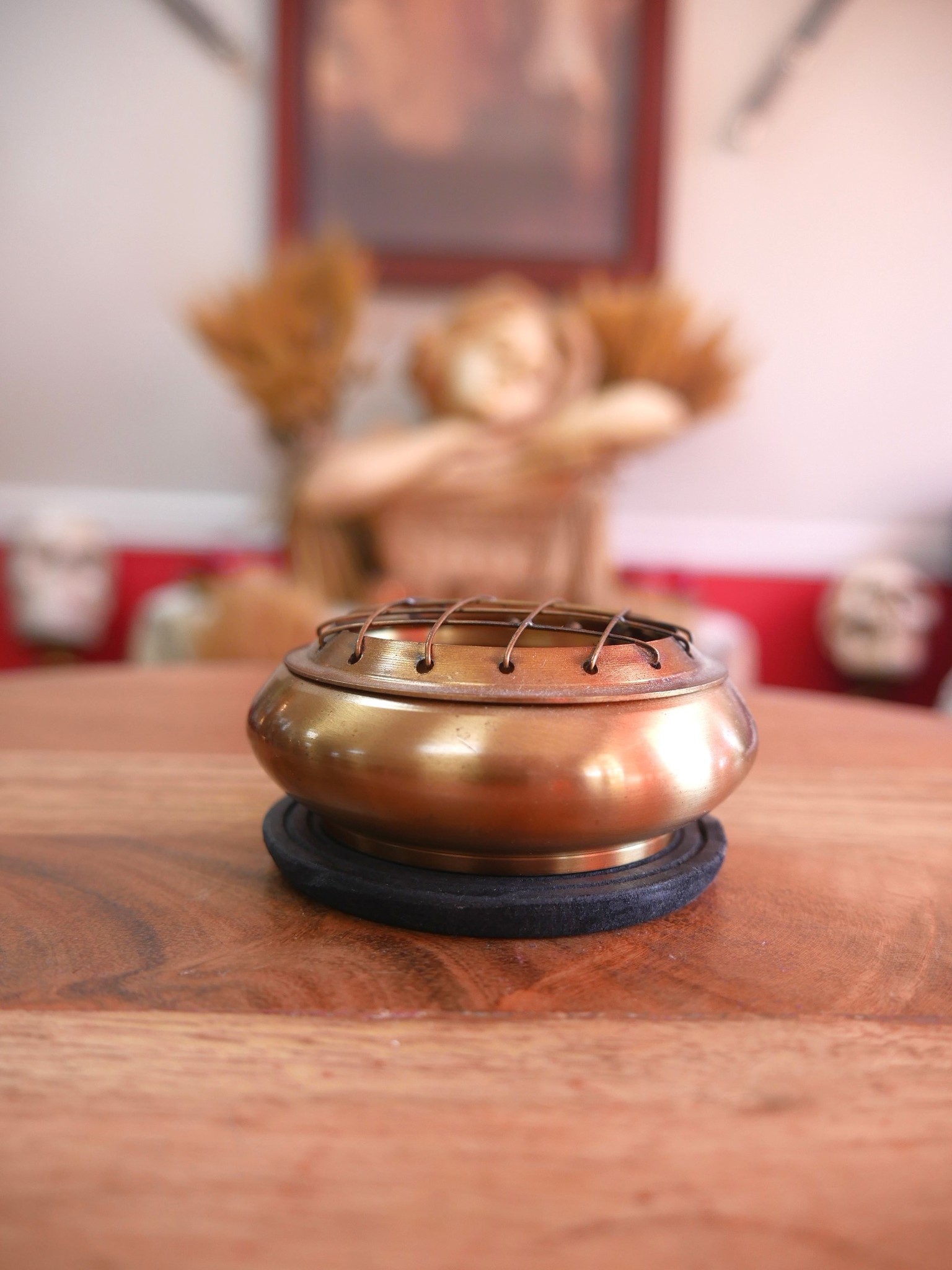 Honey Gold Screen Charcoal Burner