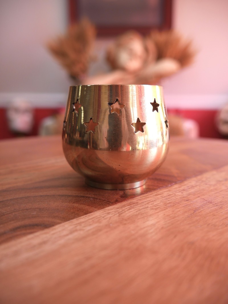 Votive Candle Holder Brass 2" with tealight