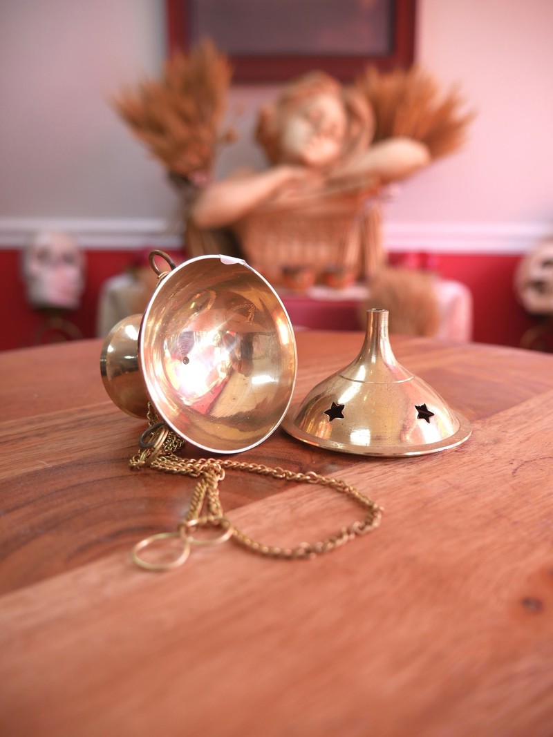 Brass Hanging Incense Burner