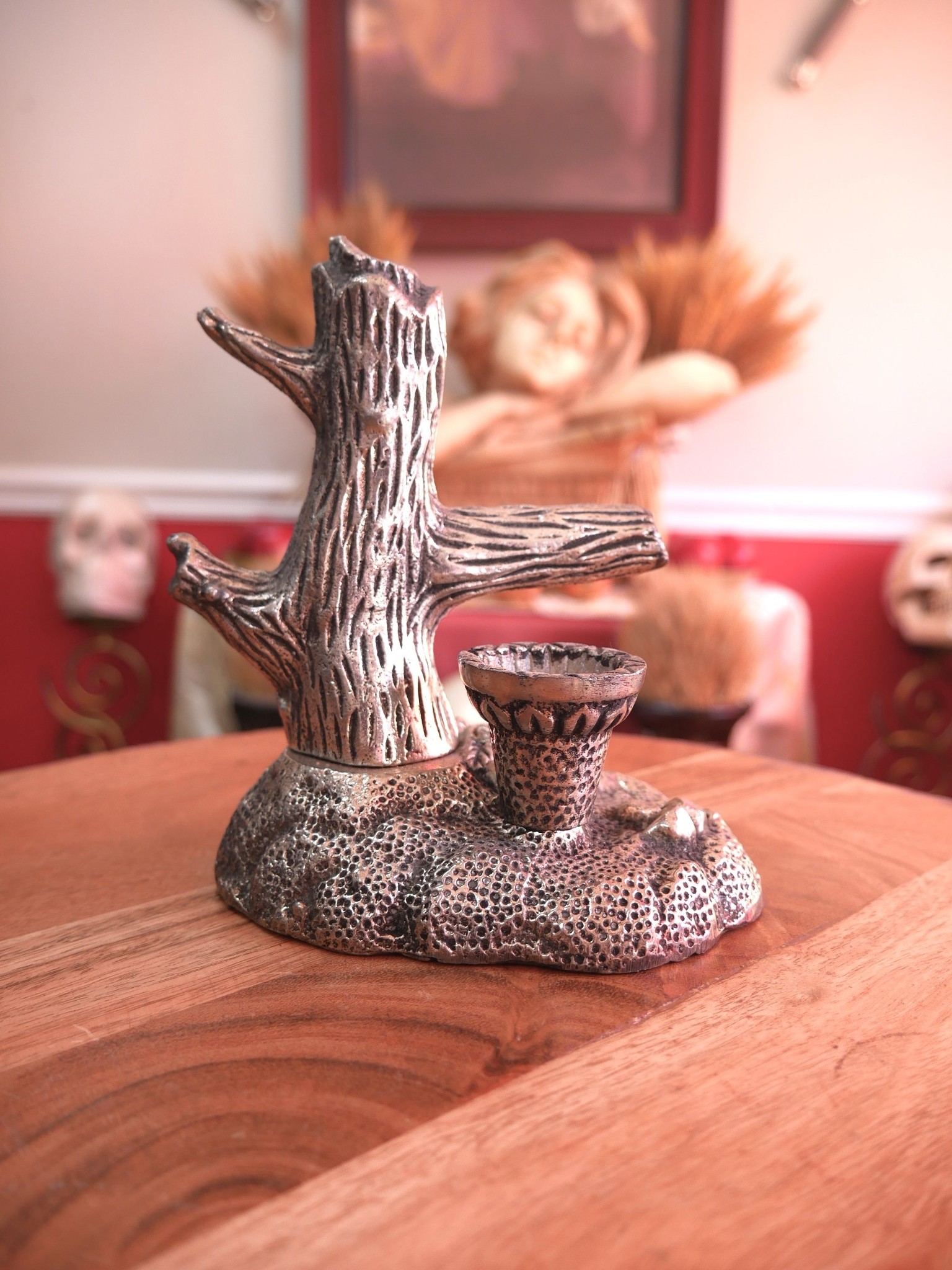 Cactus Plant Metal Burner 6.5" H x 5"W