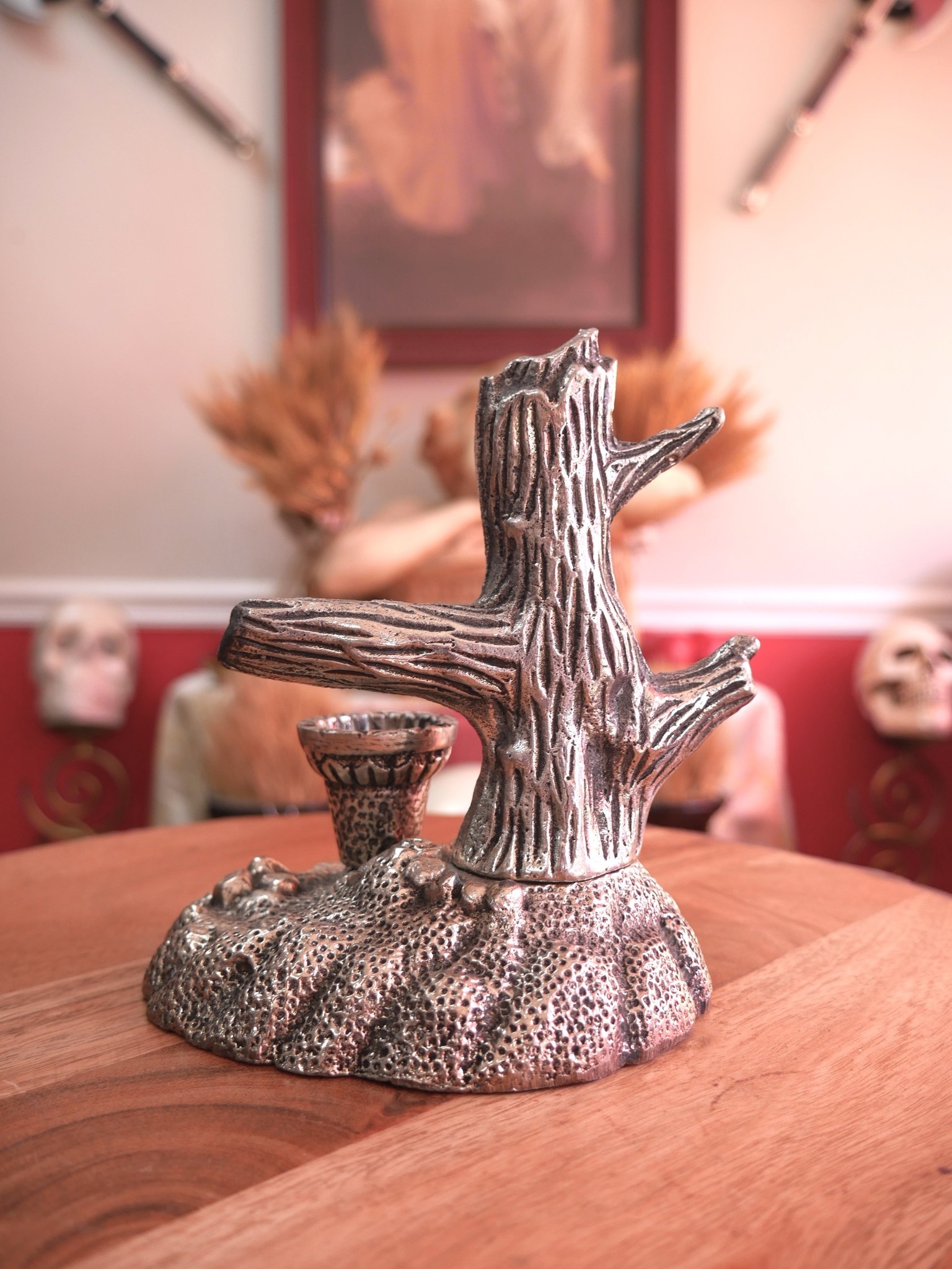 Cactus Plant Metal Burner 6.5" H x 5"W