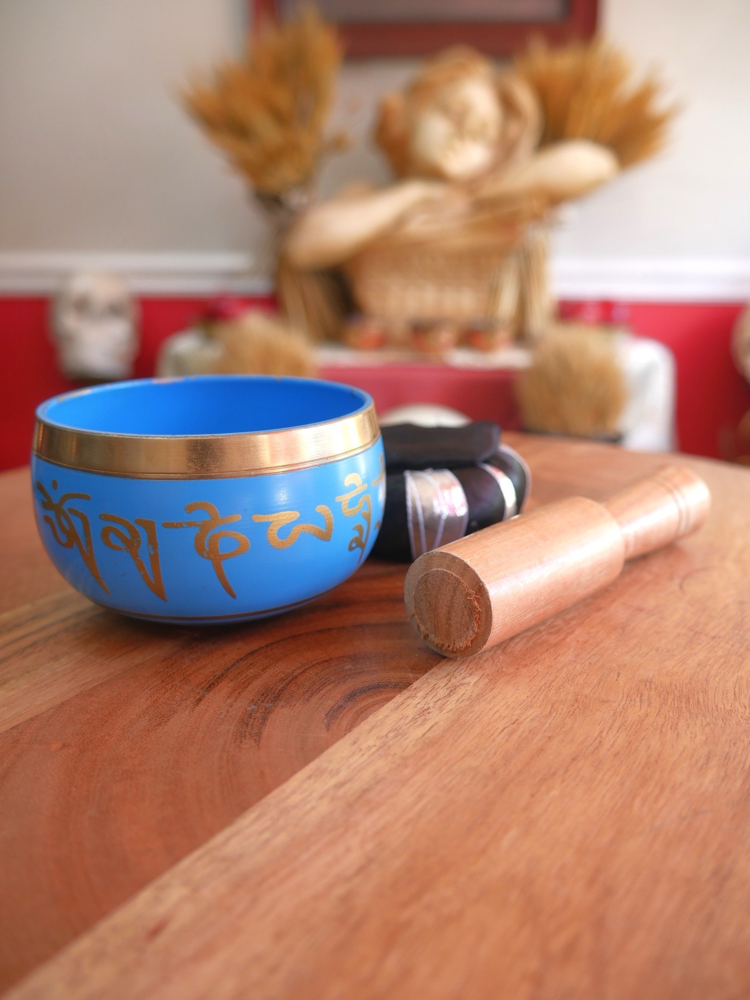 Sea Blue Tibetan Singing Bowl 3"D