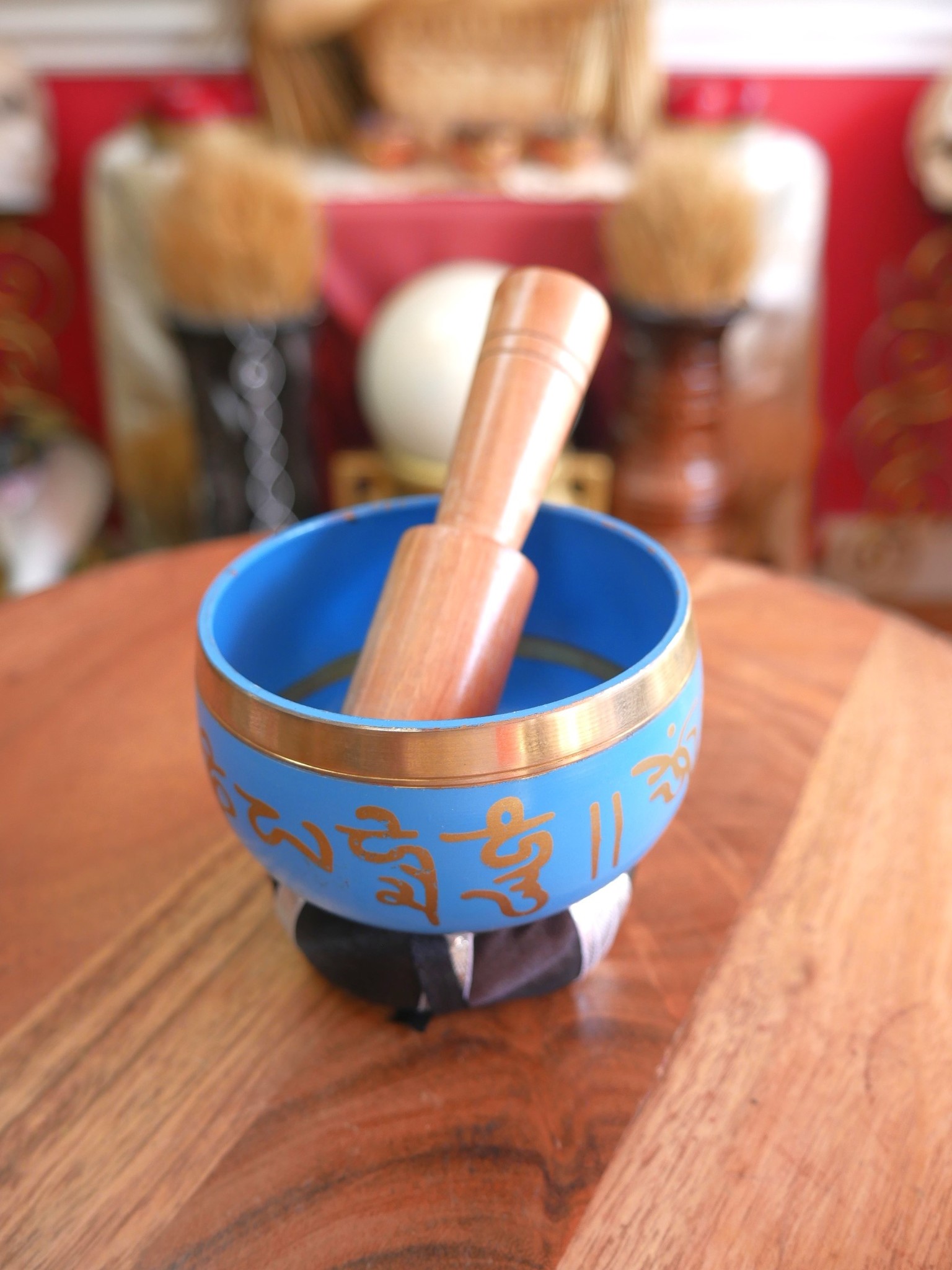 Sea Blue Tibetan Singing Bowl 3"D