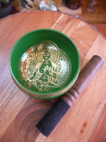 Green Tara Tibetan Singing Bowl